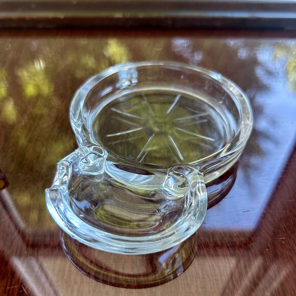 Vintage Fostoria Mademoiselle Clear Glass Coasters with Spoon Rest – Set of 4 - Picture 10 of 15